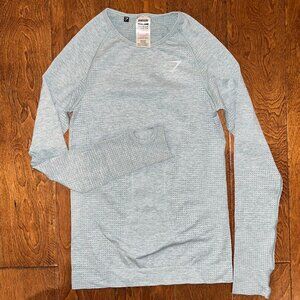 Gymshark Seamless Long Sleeve Shirt, Size Medium